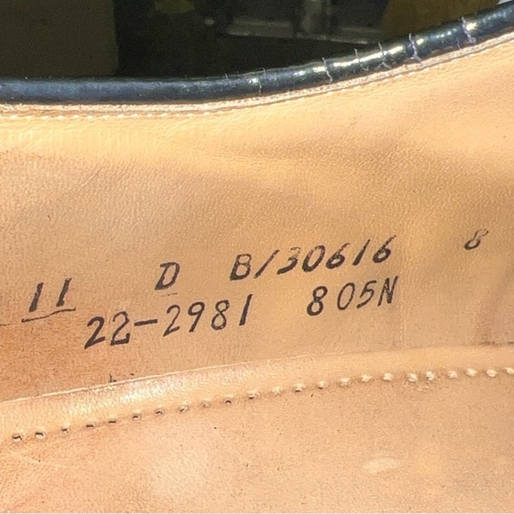 Johnston & Murphy Optima Men's Black Cap Toe Oxford Shoes Size 11D - Picture 11 of 11